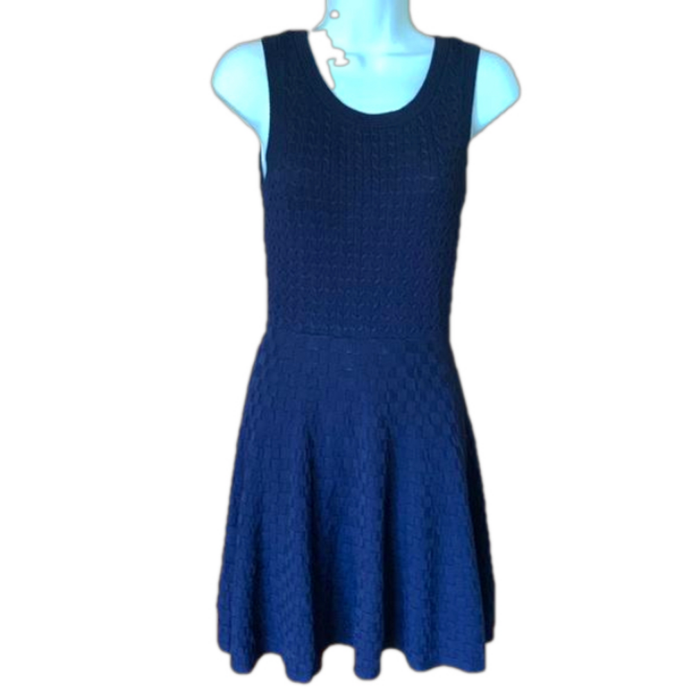 Large girl blue knit dress in box 23